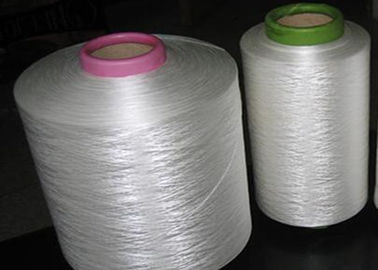 China Het ruwe Witte Polyestergaren Van kationen DTY 75D/72F/de Polyester Texturised Garen Vriendschappelijke Eco - leverancier